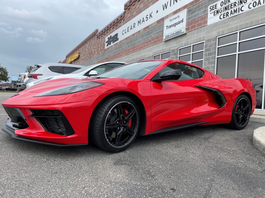 2021 corvette c8 xpel ultimate plus paint protection wrap