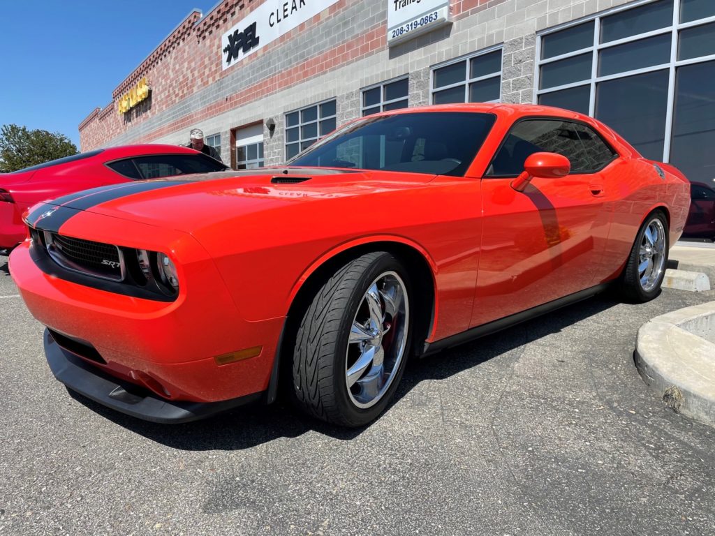 2008 Dodge Challenger SRT8 ultimate plus clear bra xpel paint protection film