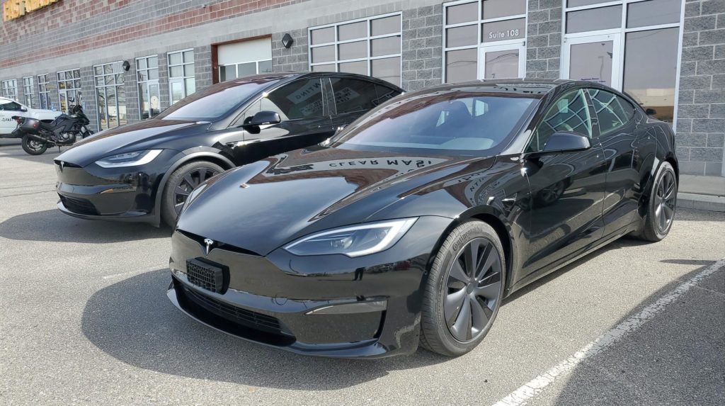 2022 Tesla Model S ultimate plus ppf fusion ceramic coating and prime xr plus window tint