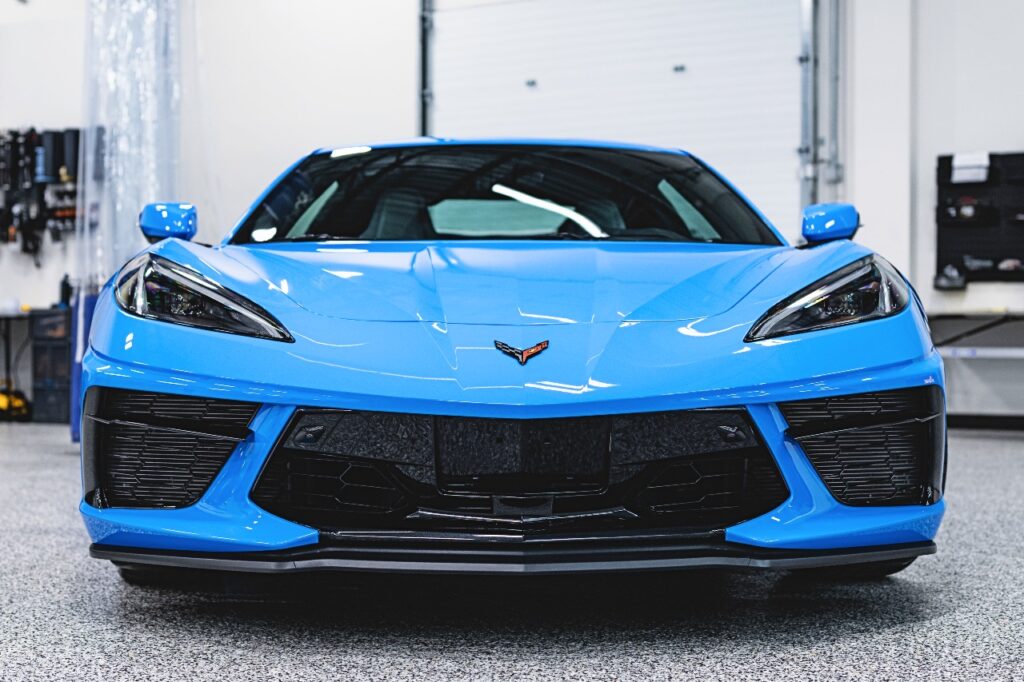 2022 Blue Corvette C8 full front PPF